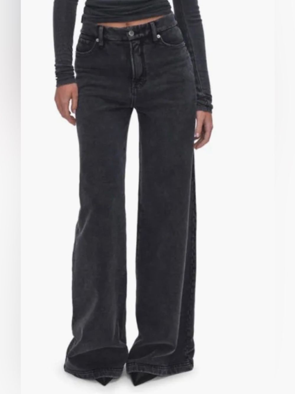 Good American Jeanius Terry Good Skate Pants
